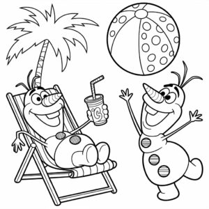 olaf dessin facile