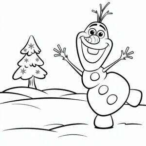 olaf coloriage
