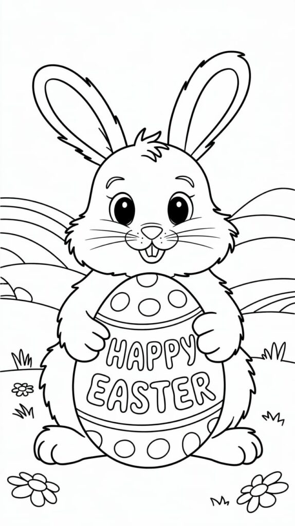vorlage osterhase ausmalbild