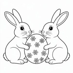 osterhase ausmalbilder ostern