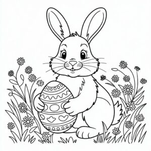 osterhase ausmalbilder einfach