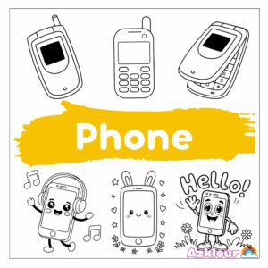 Kleurplaat Telefoon