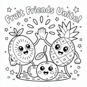 desenhos de frutas para colorir