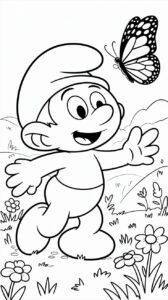 smurfen tekening