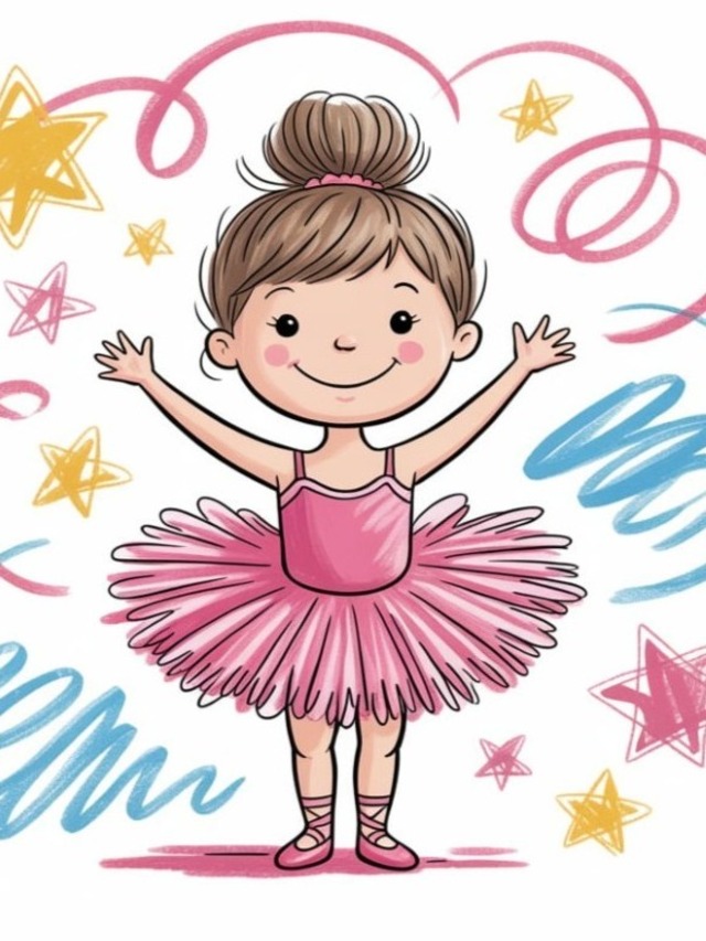 Ballerina Kleurplaat