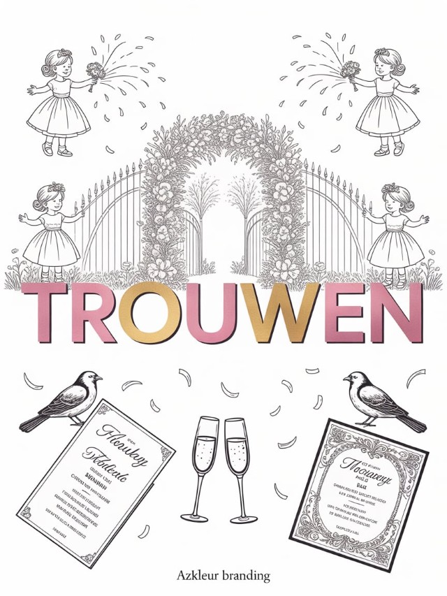 Kleurplaat Trouwen
