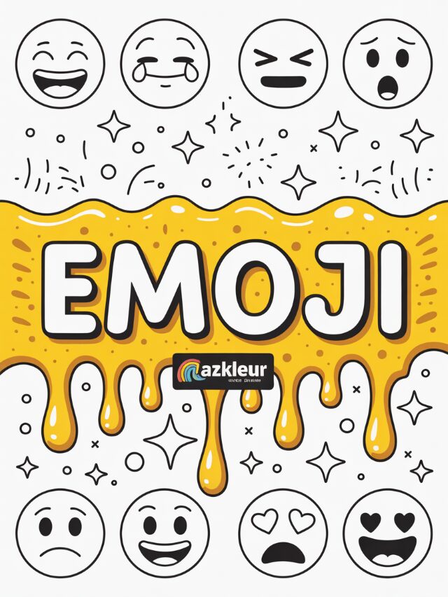Kleurplaat Emoji