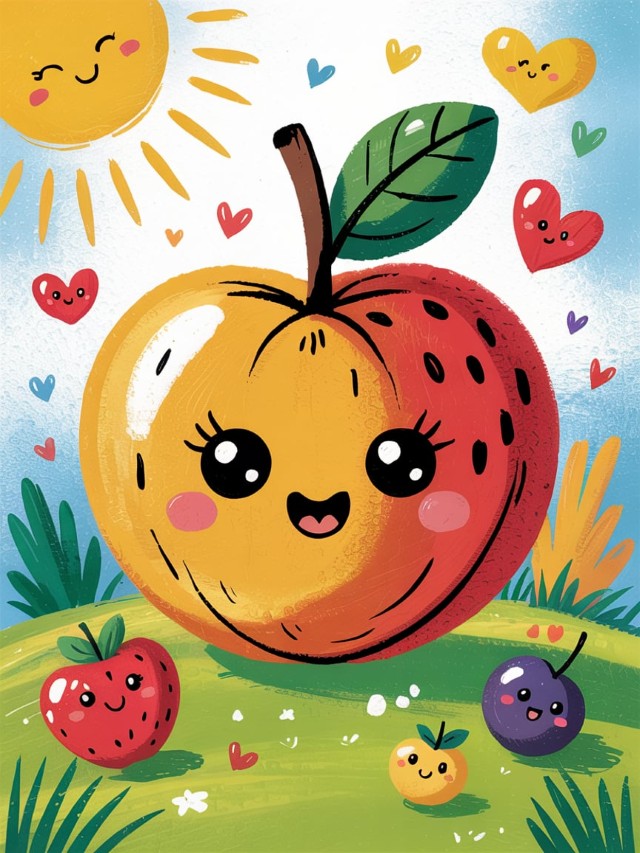 Fruit Kleurplaat