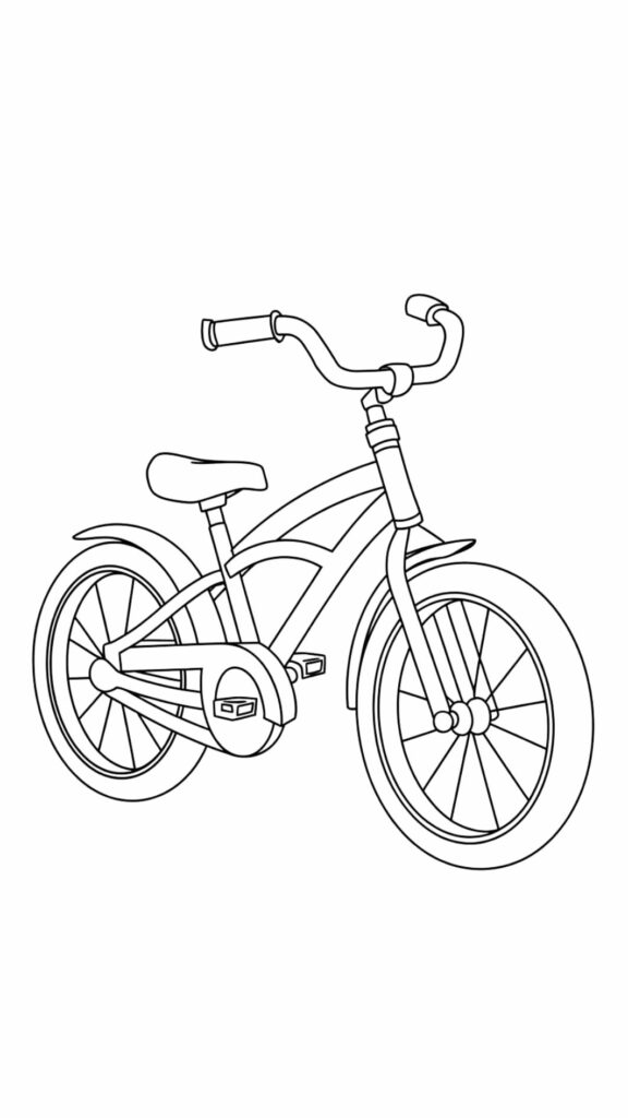 teken een fiets