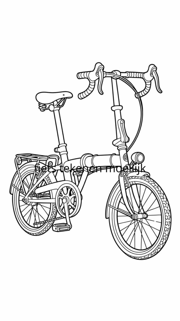 teken fiets
