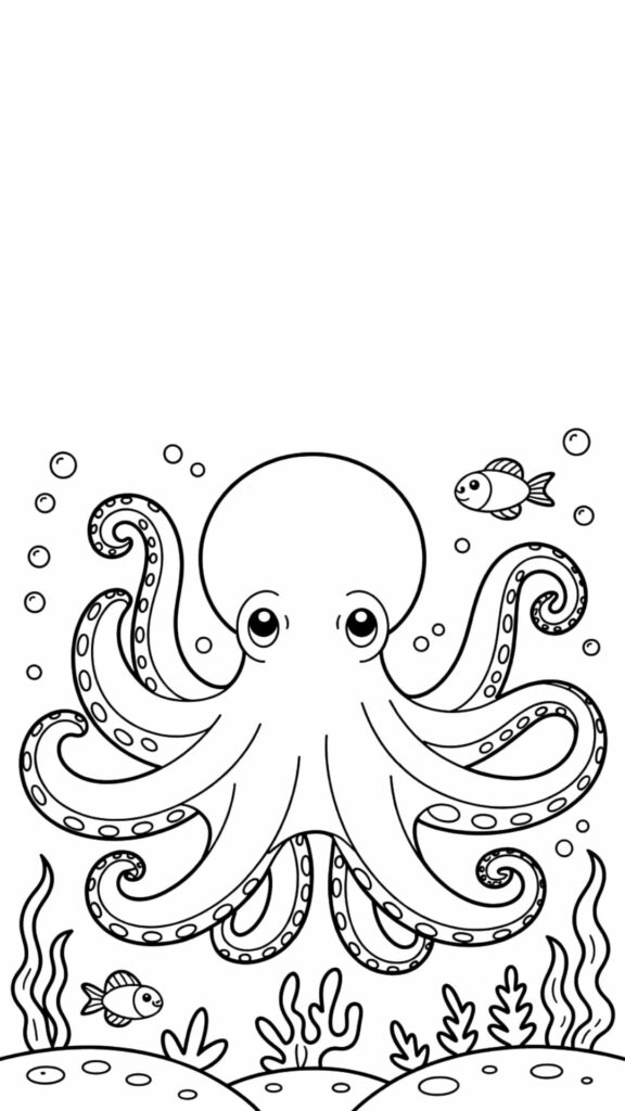 dessiner une pieuvre