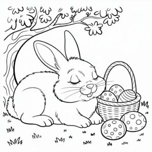 ausmalbild osterhase kostenlos
