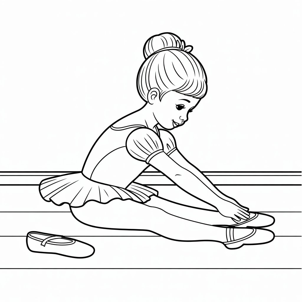 tekening ballerina