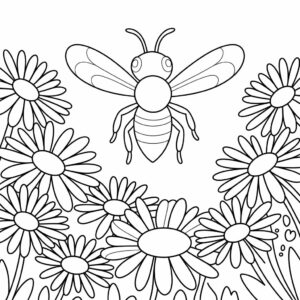 desenhos abelhas para colorir