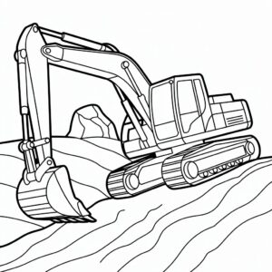 ausmalbilder bagger