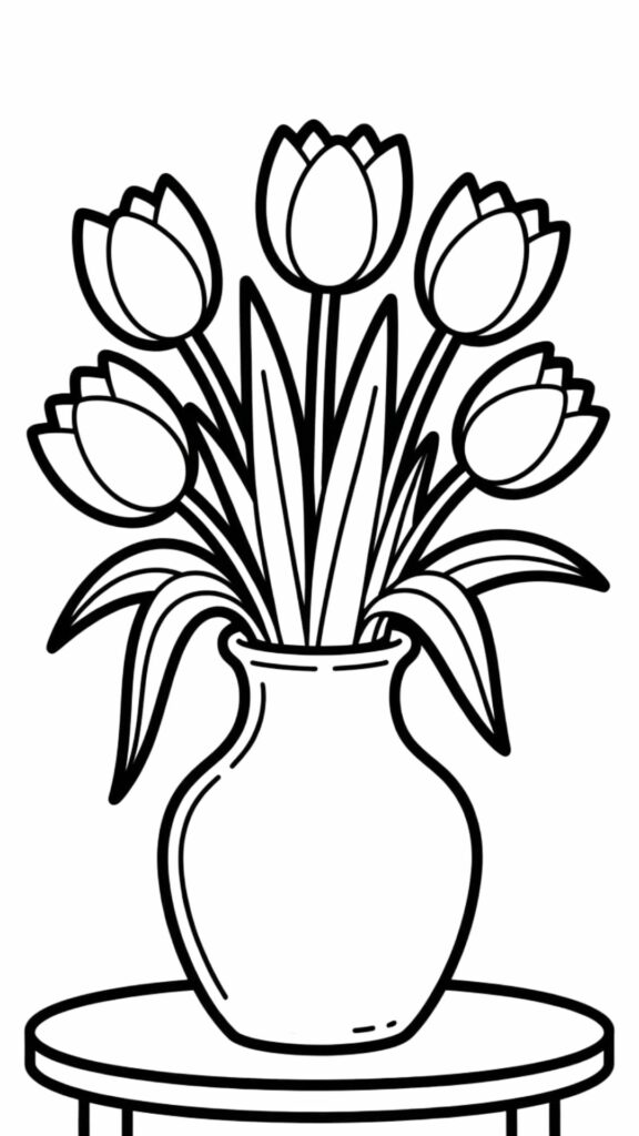tekening tulp