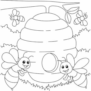 abelha para colorir e imprimir