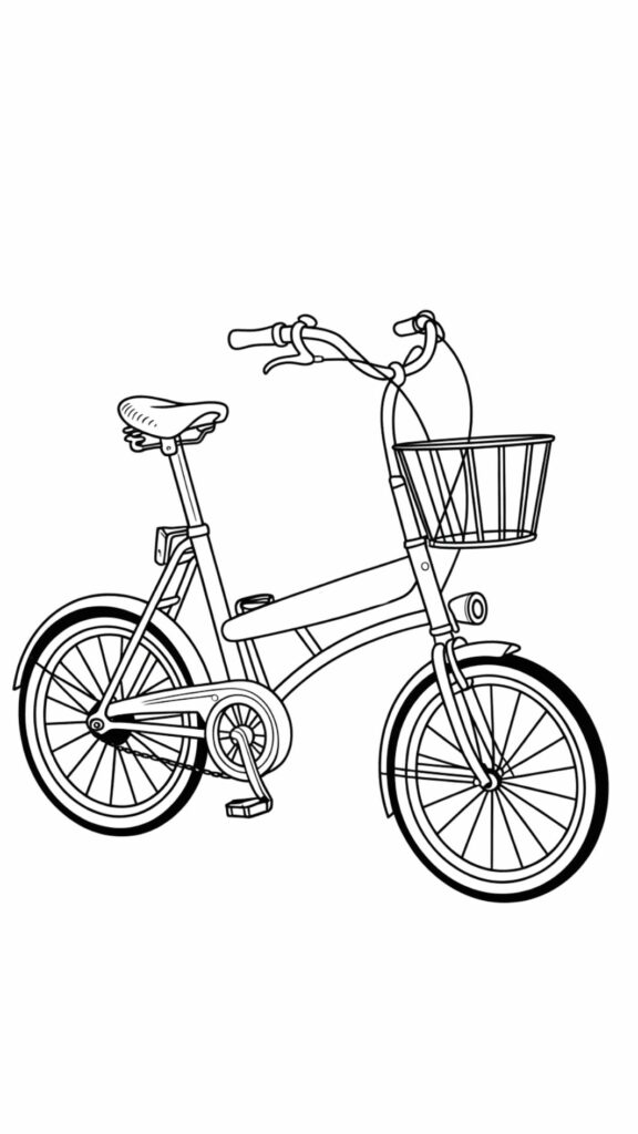 tekening van een fiets