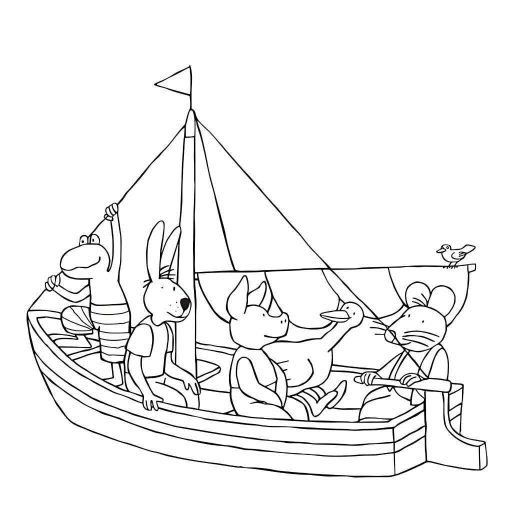 tekening van een kikker