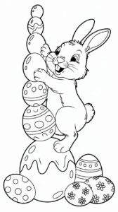 tekening van een paashaas