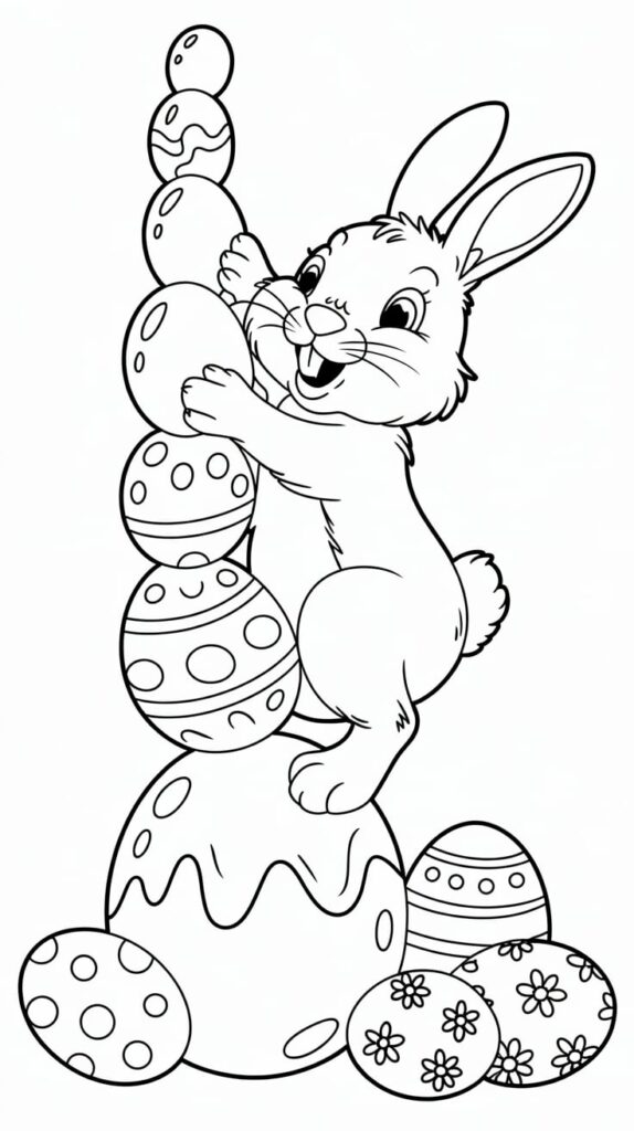 ausmalbilder osterhasen kostenlos