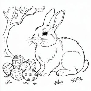 ausmalbild osterhasen