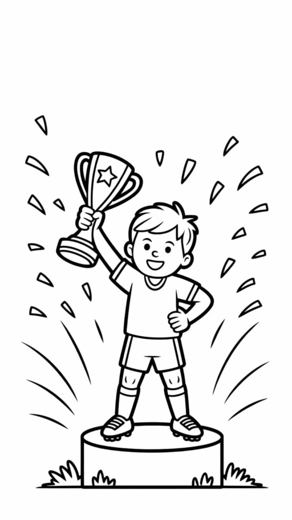 disegno da colorare calciatore