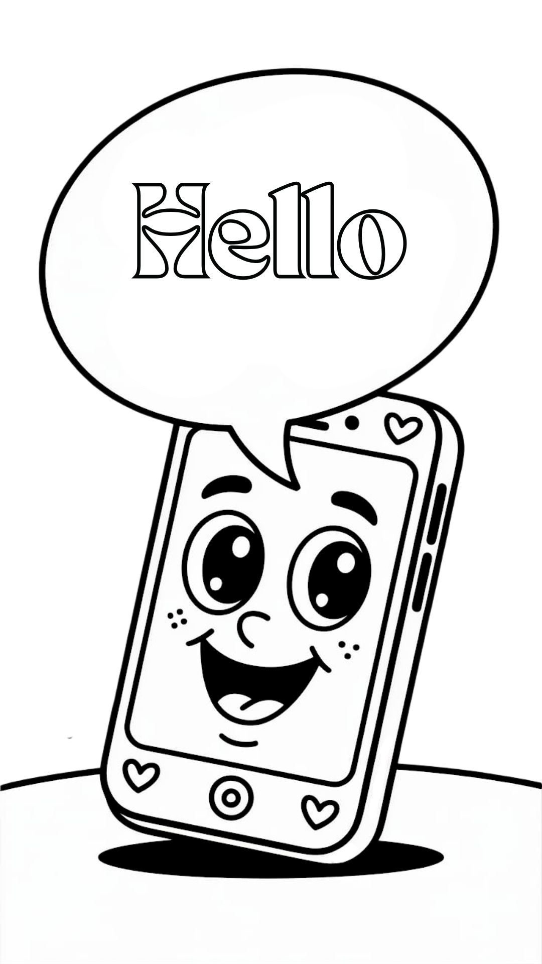 telefoon tekenen makkelijk