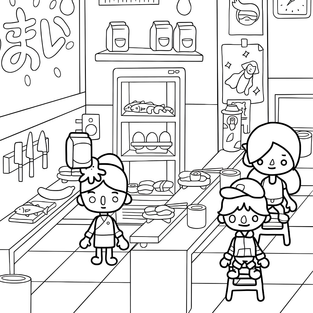 toca life world toca boca kleurplaat