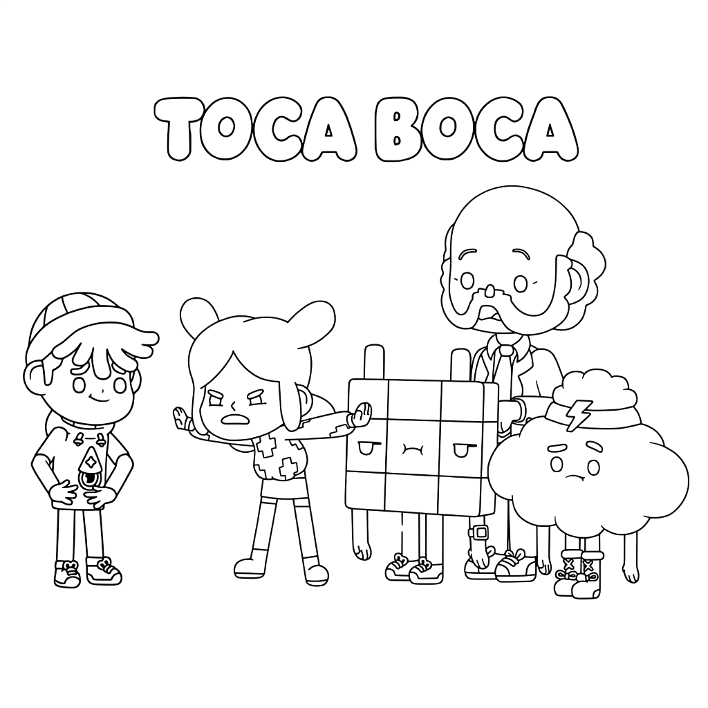 toca boca poppetjes tekenen