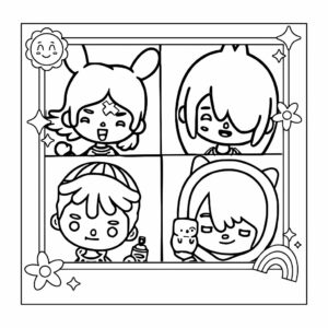 toca boca color pages