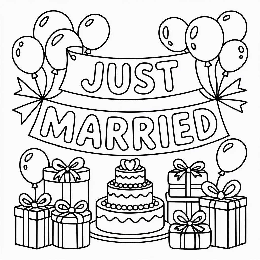 trouw tekening makkelijk