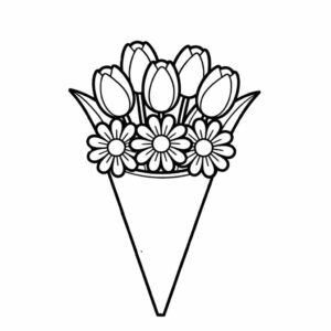 tulp tekenen makkelijk