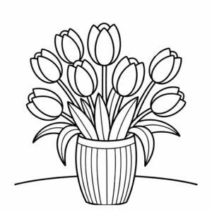 tulpen tekenen