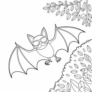bat coloring sheet