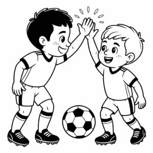 disegni da colorare di calciatori