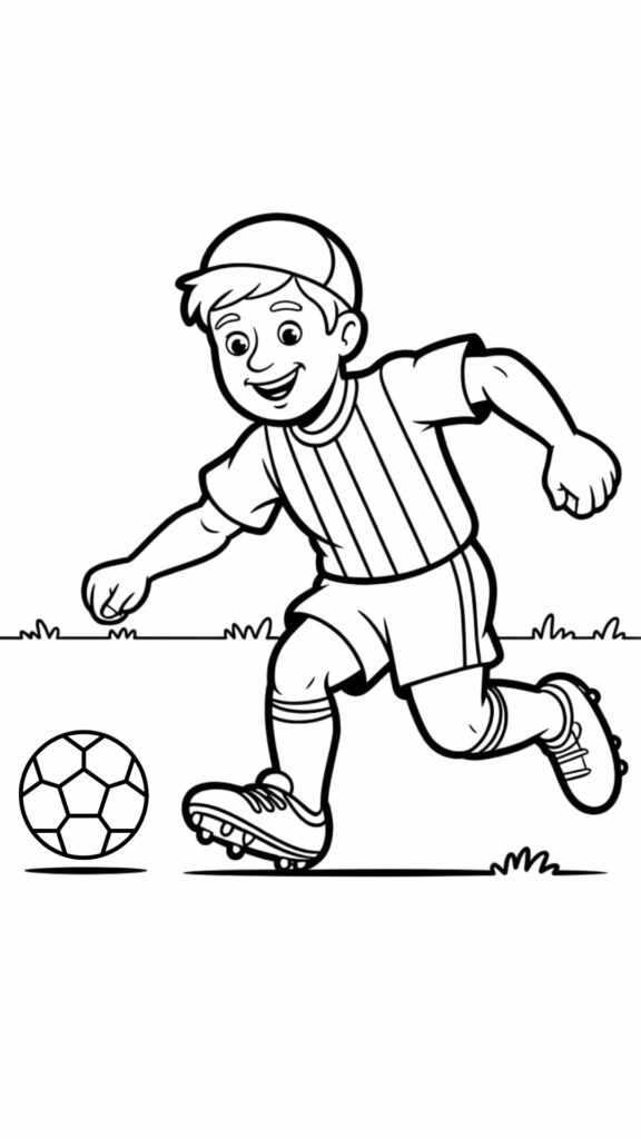 immagini calciatori da colorare