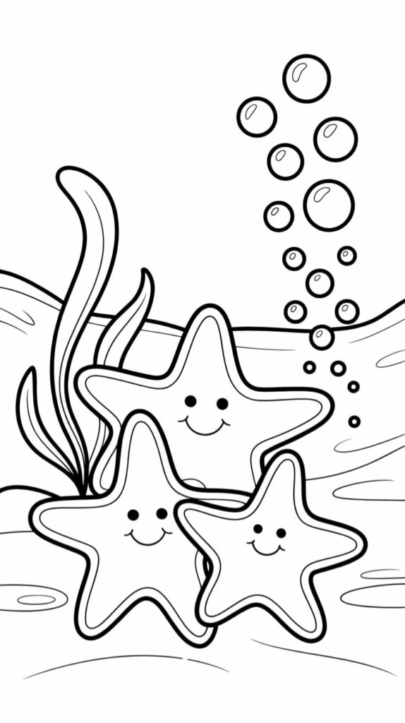 stelle marine da colorare e stampare