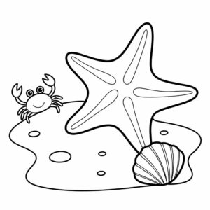 disegni stelle marine da colorare