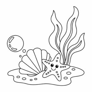 immagini di stelle marine da colorare