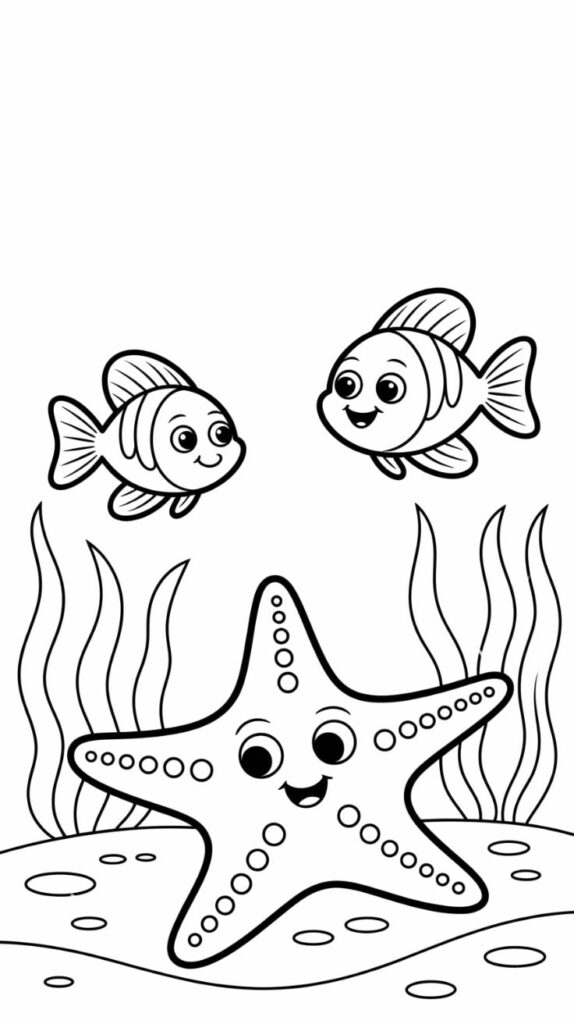 zeester tekenen stap voor stap