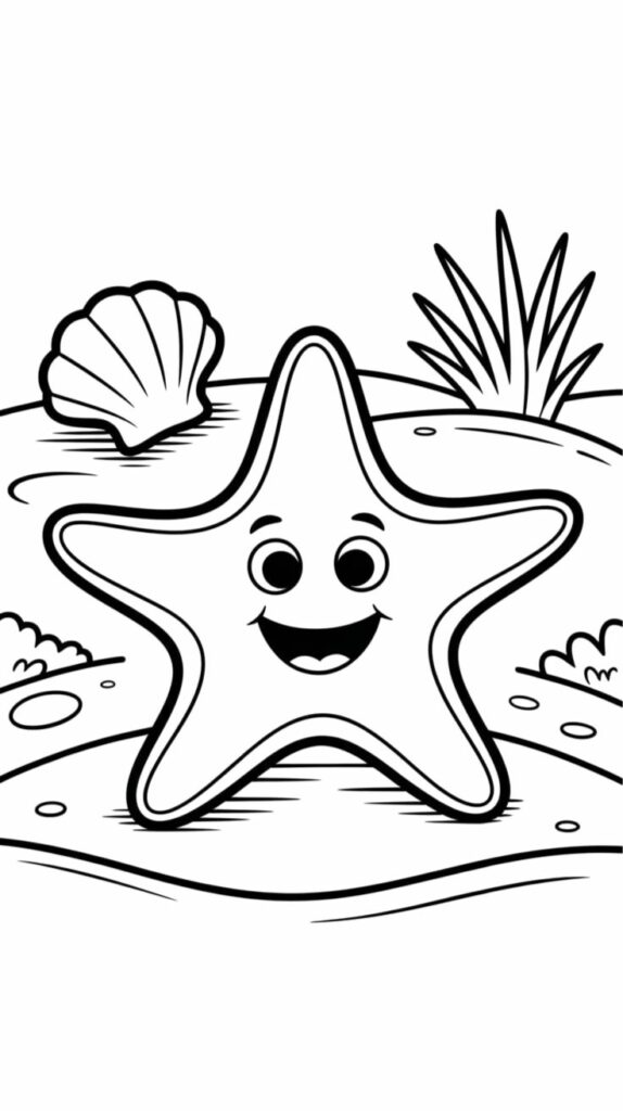 stelle marine disegni da colorare