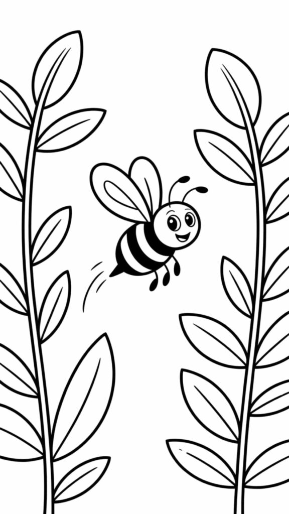 imagens de abelhas para colorir