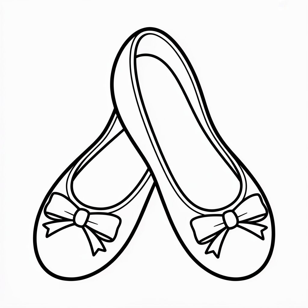 Ballerine da colorare PDF