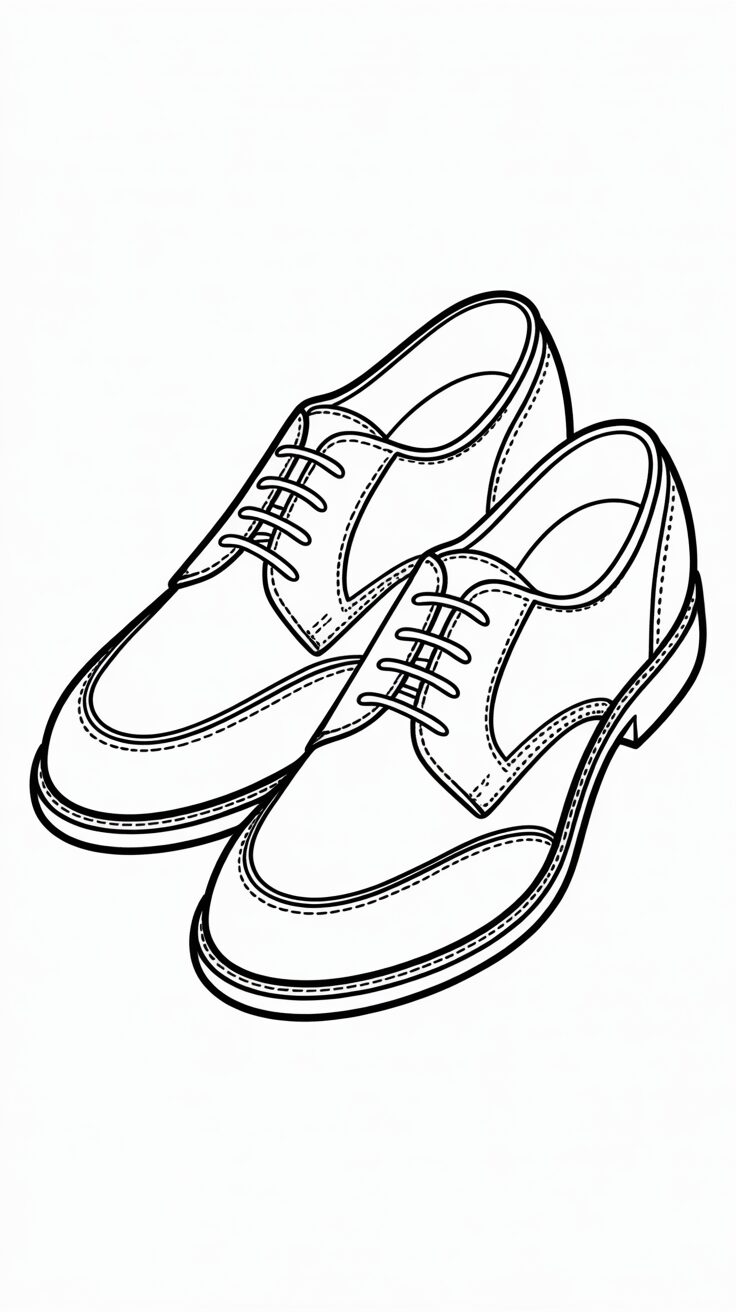 Disegni scarpe eleganti da stampare gratis