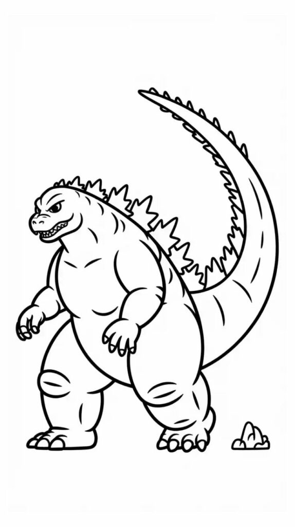 Godzilla Boyama Sayfaları