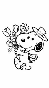 coloriage snoopy
