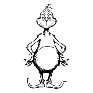Grinch kleurplaat Downloaden