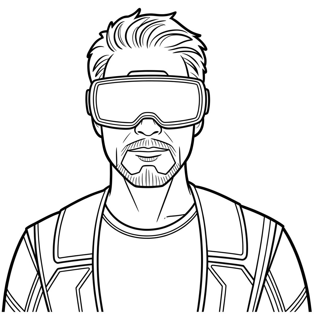 Kleurplaten van Iron man