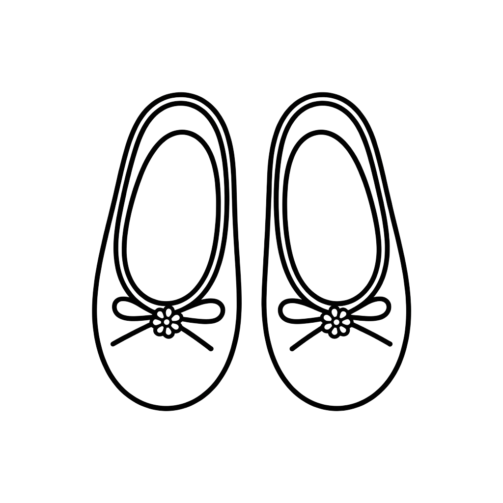 Scarpe da ballerina da stampare gratis